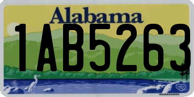 AL license plate 1AB5263