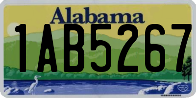 AL license plate 1AB5267