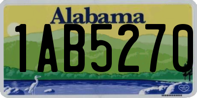 AL license plate 1AB5270