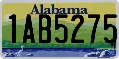 AL license plate 1AB5275