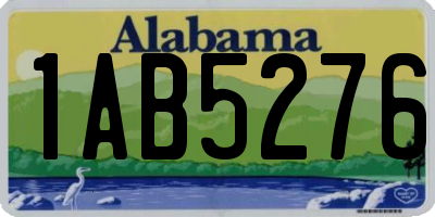 AL license plate 1AB5276