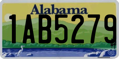 AL license plate 1AB5279