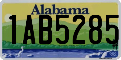 AL license plate 1AB5285