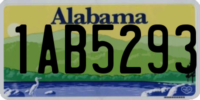 AL license plate 1AB5293