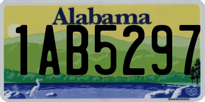 AL license plate 1AB5297