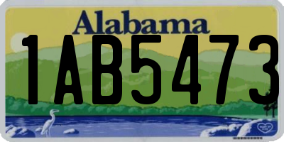 AL license plate 1AB5473