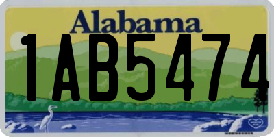 AL license plate 1AB5474