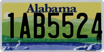 AL license plate 1AB5524