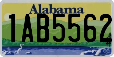 AL license plate 1AB5562