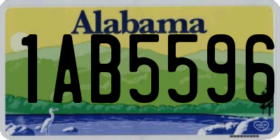 AL license plate 1AB5596