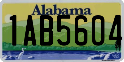 AL license plate 1AB5604