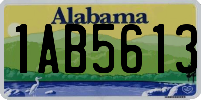AL license plate 1AB5613