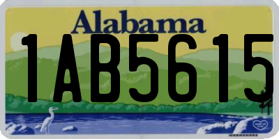 AL license plate 1AB5615