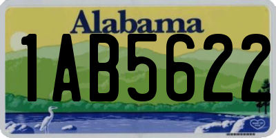 AL license plate 1AB5622