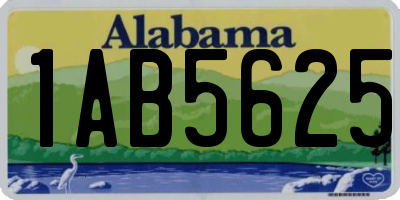 AL license plate 1AB5625