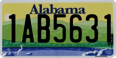 AL license plate 1AB5631