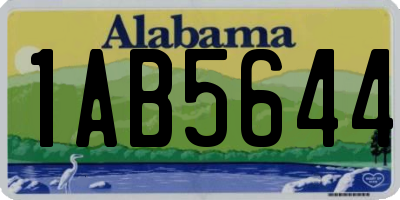 AL license plate 1AB5644