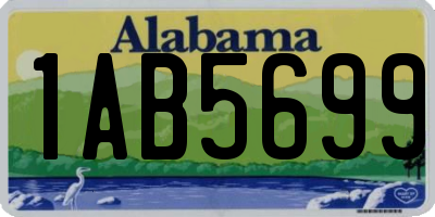 AL license plate 1AB5699