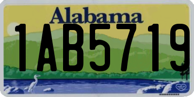 AL license plate 1AB5719