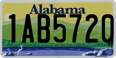 AL license plate 1AB5720