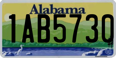 AL license plate 1AB5730