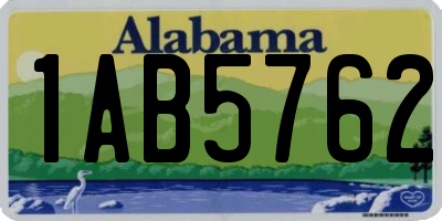 AL license plate 1AB5762