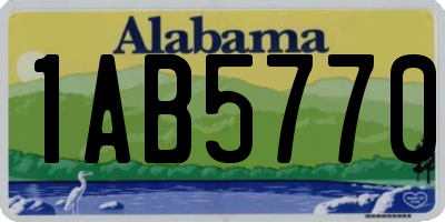 AL license plate 1AB5770