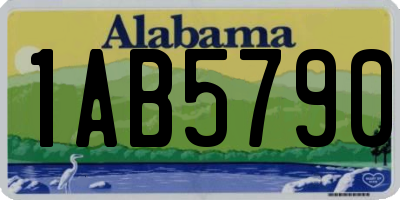 AL license plate 1AB5790