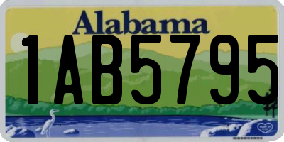 AL license plate 1AB5795