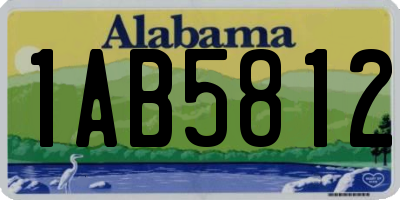 AL license plate 1AB5812