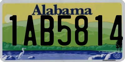 AL license plate 1AB5814