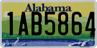 AL license plate 1AB5864