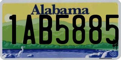 AL license plate 1AB5885