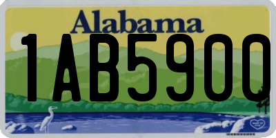 AL license plate 1AB5900