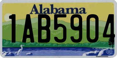 AL license plate 1AB5904