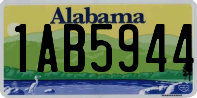 AL license plate 1AB5944