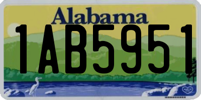 AL license plate 1AB5951