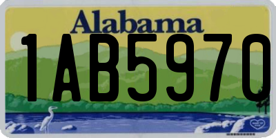 AL license plate 1AB5970