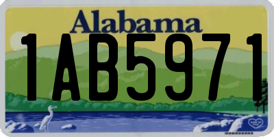 AL license plate 1AB5971