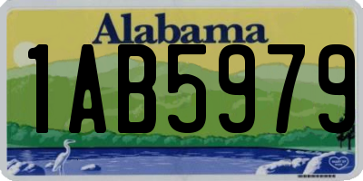 AL license plate 1AB5979