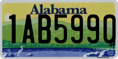 AL license plate 1AB5990