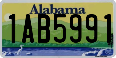 AL license plate 1AB5991