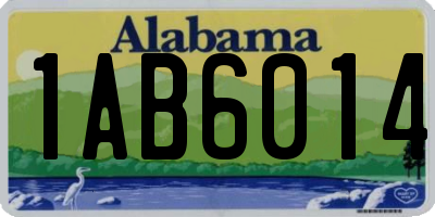 AL license plate 1AB6014