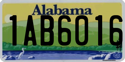 AL license plate 1AB6016