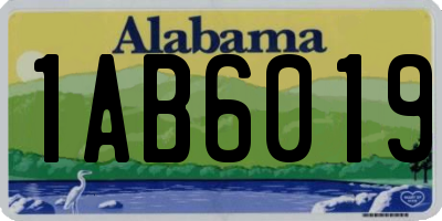 AL license plate 1AB6019