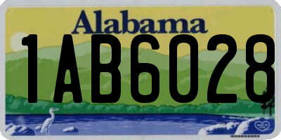 AL license plate 1AB6028