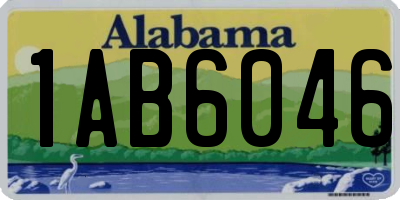 AL license plate 1AB6046