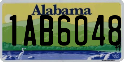 AL license plate 1AB6048