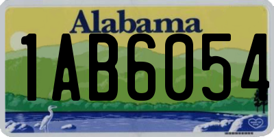 AL license plate 1AB6054