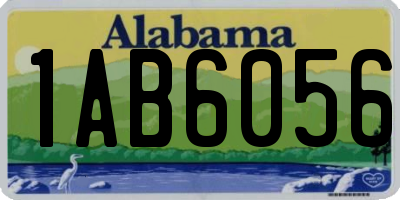 AL license plate 1AB6056